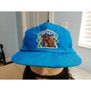 Vtg 90s Camel Joe Tiedye Acid Wash Cigarettes Hat Rope Front Retro Snap back